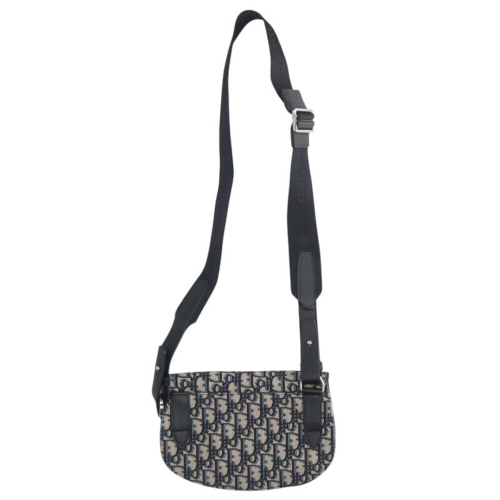 Dior SADDLE Oblique Jacquard Calfskin Shoulder Bag Beige Tan Navy Blue Black - Picture 2 of 5